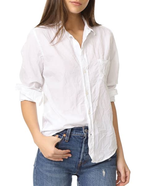 women's dior white button down mid sleeve|best white button down shirts.